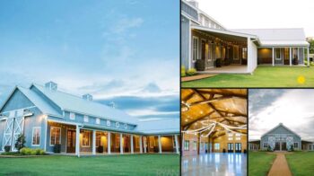 Bella Terra Venue collage in Gunter Texas event barn and grounds
