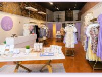 Birdy's Boutique storefront and shopping display in downtown Denison Texas