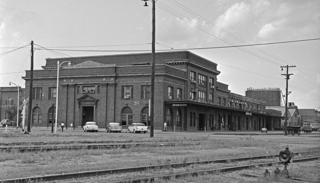 Missouri-Kansas-Texas Railroad Depot building in Denison, Texas