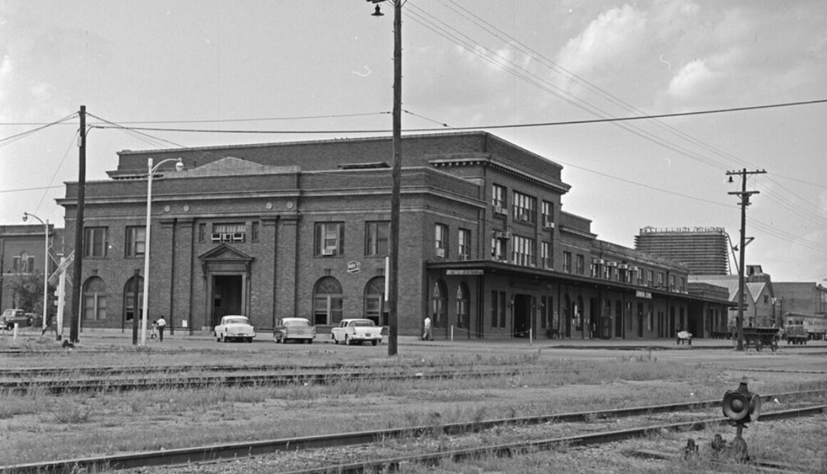 Missouri-Kansas-Texas Railroad Depot building in Denison, Texas