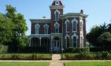 Historic streetscape on West Sears Street in Denison, Texas