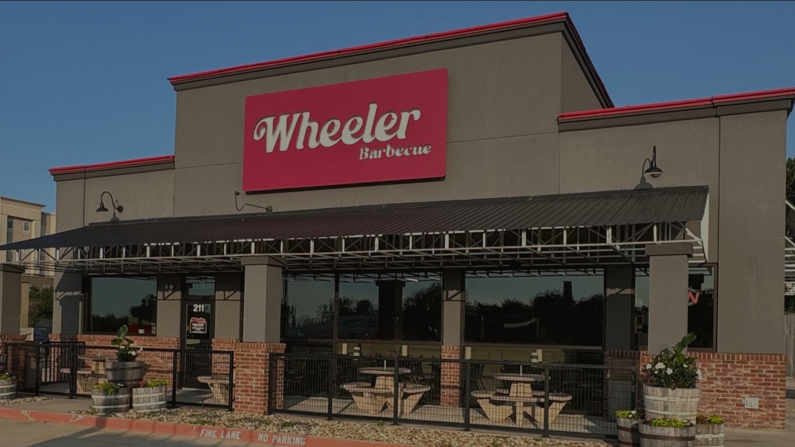 Wheeler Barbecue storefront in Denison Texas