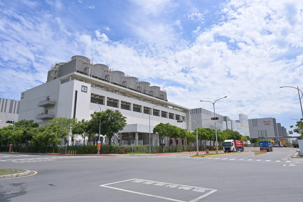 TSMC Fab 18 chip plant buildings in the Southern Taiwan Science Park